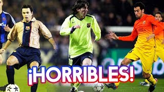 LAS 10 PEORES CAMISETAS DE LA HISTORIA DEL BARÇA [upl. by Nogem]