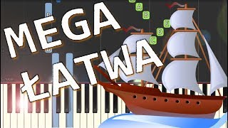 🎹 Bitwa szanty  Piano Tutorial MEGA ŁATWA wersja 🎵 NUTY W OPISIE 🎼 [upl. by Lienahs]