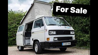 VW T3 Westfalia California 16TD JX FOR SALE  VW T25 Vanagon [upl. by Bink]