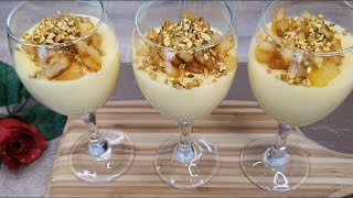 Heb je een APPEL🍏 en MELK🥛 MAAK DIT HEERLIJKE DESSERT MET eenvoudig ingredienten😋 makkelijk toetje👌 [upl. by Noiram]