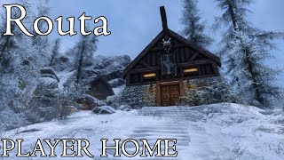 Routa  Stormcloak and Warrior Cabin  Skyrim SE Mod Showcase [upl. by Meill262]