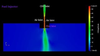 CFD analysis of fuel injector using OPENFOAM reacting foam solver partII [upl. by Kensell]