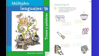 Múltiples lenguajes trazos y palabras página 25 y 26 │¿Suenan igual palabras homófonas parte 12 [upl. by Jeddy]