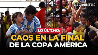 CAOS en la PREVIA del ARGENTINA vs COLOMBIA Avalancha de hinchas en las entradas  El Comercio [upl. by Aronael203]