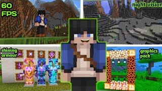 Minecraft PE Bedrock best survival mods and texture packs download mcp [upl. by Wini710]