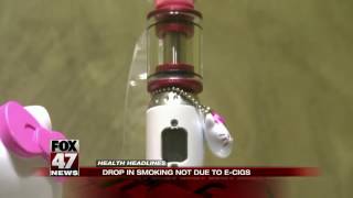 Study Drop in smoking not due to ecigs [upl. by Laurena466]