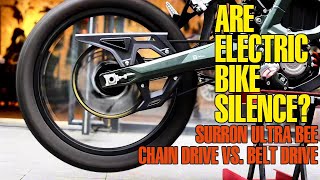 Are Electric Bikes Silence Sound Of Chain Drive amp Belt Drive on SurRon Ultra Bee [upl. by Nesyla520]