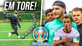 EM 2020 TORE NACHSTELLEN FUßBALL CHALLENGE  Shaqiri Yarmolenko [upl. by Chalmer]