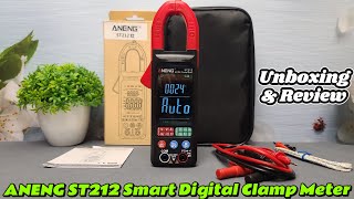 ANENG ST212 Smart Digital Clamp Meter ACDC Current Unboxing and Review [upl. by Ocker32]