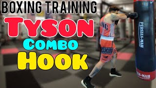 Boxing training Practicing different types of hooks in boxing boxing workout tyson combo [upl. by Huai]