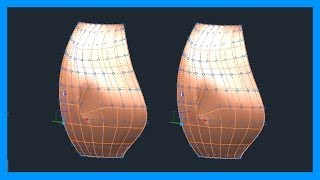 Autocad  44 Superficies 3D superficies NURBS vértices de control Tutorial en español HD [upl. by Ephram]