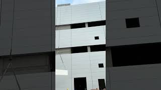 Steel structure sandwich panel bulding installation [upl. by Sperry]