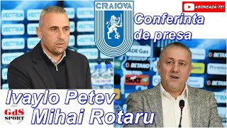 Universitatea Craiova a oficializat numirea lui Ivaylo Petev Mihai Rotaru la prezentat pe bulgar [upl. by Akinak]