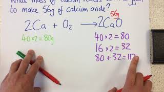 Calculating masses in reactions  p27 Chem [upl. by Sihtam915]