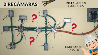 PASO 1¿CÓMO CABLEAR por colores  Instalación eléctrica para DOS RECÁMARAS Tutorial paso a paso [upl. by Vine]