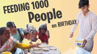 Feeding 1000 People on Birthday [upl. by Noma]