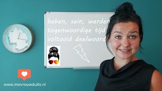 mevrouwduits haben sein werden tegenwoordige tijd amp voltooid deelwoord [upl. by Acisey128]