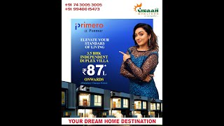 Walkthrough of Vikaans Primero Vilva 35 BHK Luxury Villas in Ponmar [upl. by Tsiuqram202]