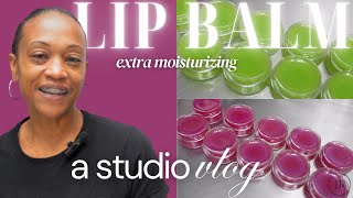 Making extra moisturizing LIP BALMS CANDLES and cutting my EUCALYPTUS and MINT BODY SOAP  A VLOG [upl. by Yasmine]