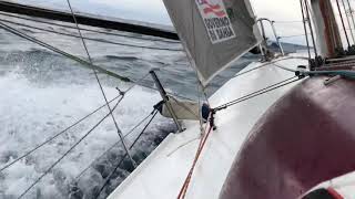 Mini Transat 65 upwind  Genoa [upl. by Adnicaj]