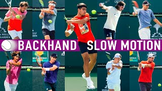 Backhand slow motion  Compilation 2023 [upl. by Cormac176]