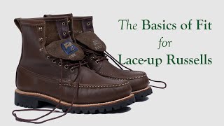 The basics of fit for laceup Russells [upl. by Kannry]