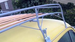 VW beetle knockdown roof rack review [upl. by Kinnard]