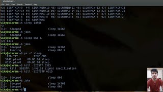 Process Signals in Linux  SIGINT  SIGKILL  SIGTERM  SIGCONT  SIGTSTP  kill command in linux [upl. by Crandell]