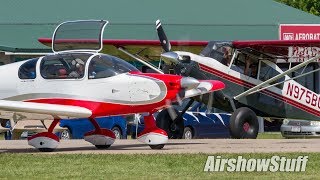 PostOshkosh Showplane Departures  EAA AirVenture Oshkosh 2017 [upl. by Oeflein]