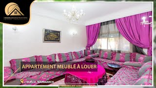 Appartement meublé à louer Rez de chaussée Guéliz Marrakech [upl. by Mcgregor]