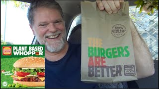 Hungry Jacks New quotTastier Juicierquot Plant Based Whopper Review [upl. by Maclean637]