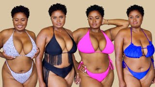 Curvy  Plus Size Swimwear Try On  Size 16 Shein Haul [upl. by Ayanad]