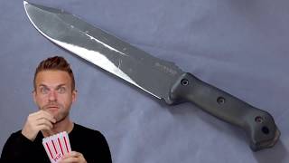 Ca cest un couteau Becker BK9 Kabar revue et test  cosmikvratch [upl. by Nyloj]