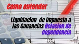 FORMA DE CALCULO RETENCION GANANCIAS EMPLEADOS [upl. by Slemmer]