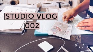 STUDIO VLOG 002  Packing orders  new label printer [upl. by Merdith385]