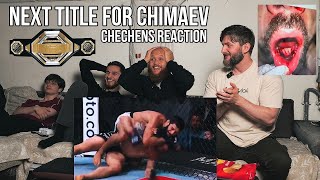 Khamzat Chimaev vs Robert Whittaker Full Fight  BSB team reaction ufc308 [upl. by Cia571]