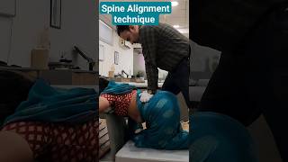 Spine Alignment technique chiropractic chiropractor wellness health backpain neckpain asmr [upl. by Lladnor801]