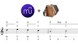 MuseScore 4 Anglo Concertina Tablature Tutorial [upl. by Perseus]