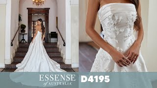 Elegant Strapless ALine Wedding Dress with 3D Floral Lace for Winter Brides  D4195 [upl. by Querida345]