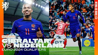 HATTRICK HERO CALVIN STENGS 🎩😍  Highlights Gibraltar  Nederland [upl. by Uwkuhceki]