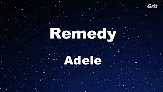 Remedy  Adele Karaoke【No Guide Melody】 [upl. by Guthrey159]