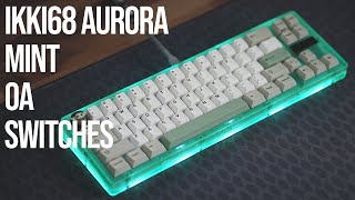 Wuque Studios IKKI68 Aurora Mint with OA Switches and OA Stabilizers [upl. by Anniroc284]