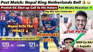 Post Match Nepal Vs Netherlands Pratish GC What A Bowler 🔥 [upl. by Garlen208]