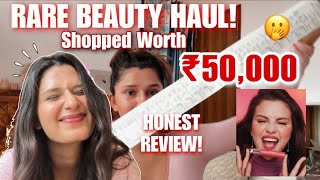 I tried RARE BEAUTY products worth Rs50000🫠Haul  Full Face of Rare Beauty  Rupal Yadav rare [upl. by Ailey928]