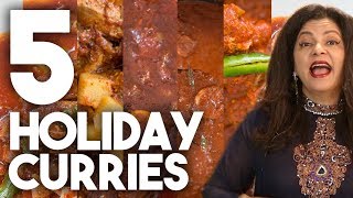 5 Holiday Curries  Traditional Festive Recipes  Kravings [upl. by Del]