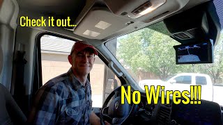 Wireless RV RearView Camera Install and Review  AUTOVOX Solar4 in a Ford Transit  Winnebago EKKO [upl. by Resor]