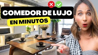 ✅ 10 IDEAS PARA DECORAR TU COMEDOR 😱 Transforma tu Casa en un Espacio de LUJO 🔥 [upl. by Nohsal880]