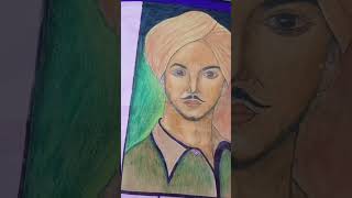 Freedom fighter bhagat singh 👍🏻👍🏻 freedom fighter drawing art [upl. by Ibrad]