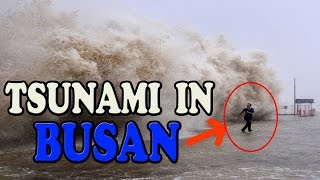 BUSAN TSUNAMI WAVES SOUTH KOREA PRAYFORBUSAN [upl. by Eibrad]