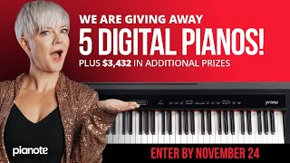 Were Giving Away 5 Digital Pianos Plus 3432 in Additional Prizes [upl. by Rimidalg176]